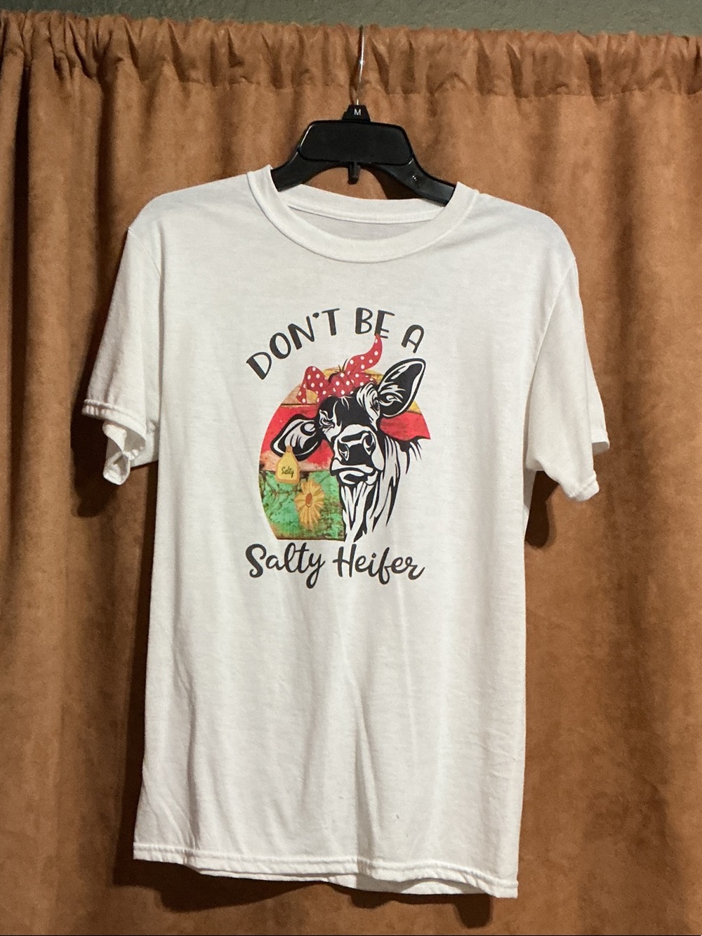 Salty Heifer "Don't Be A Salty Heifer" White Graphic Tee